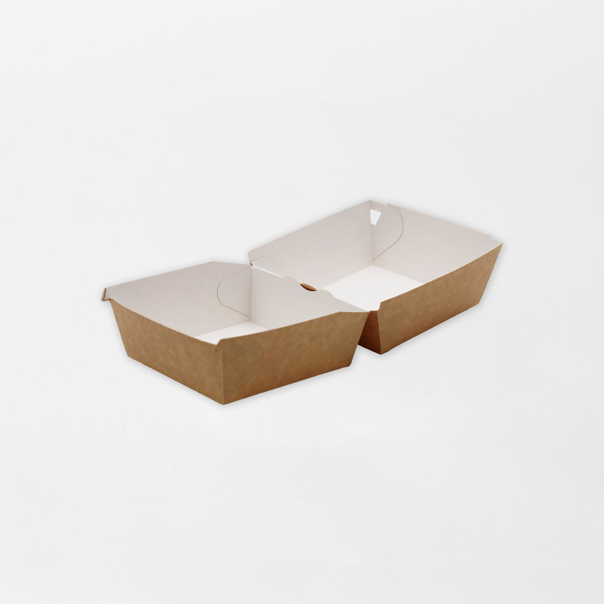 Kartonkinen hampurilaisrasia ruskea 150x150x80mm (200kpl/ltk)