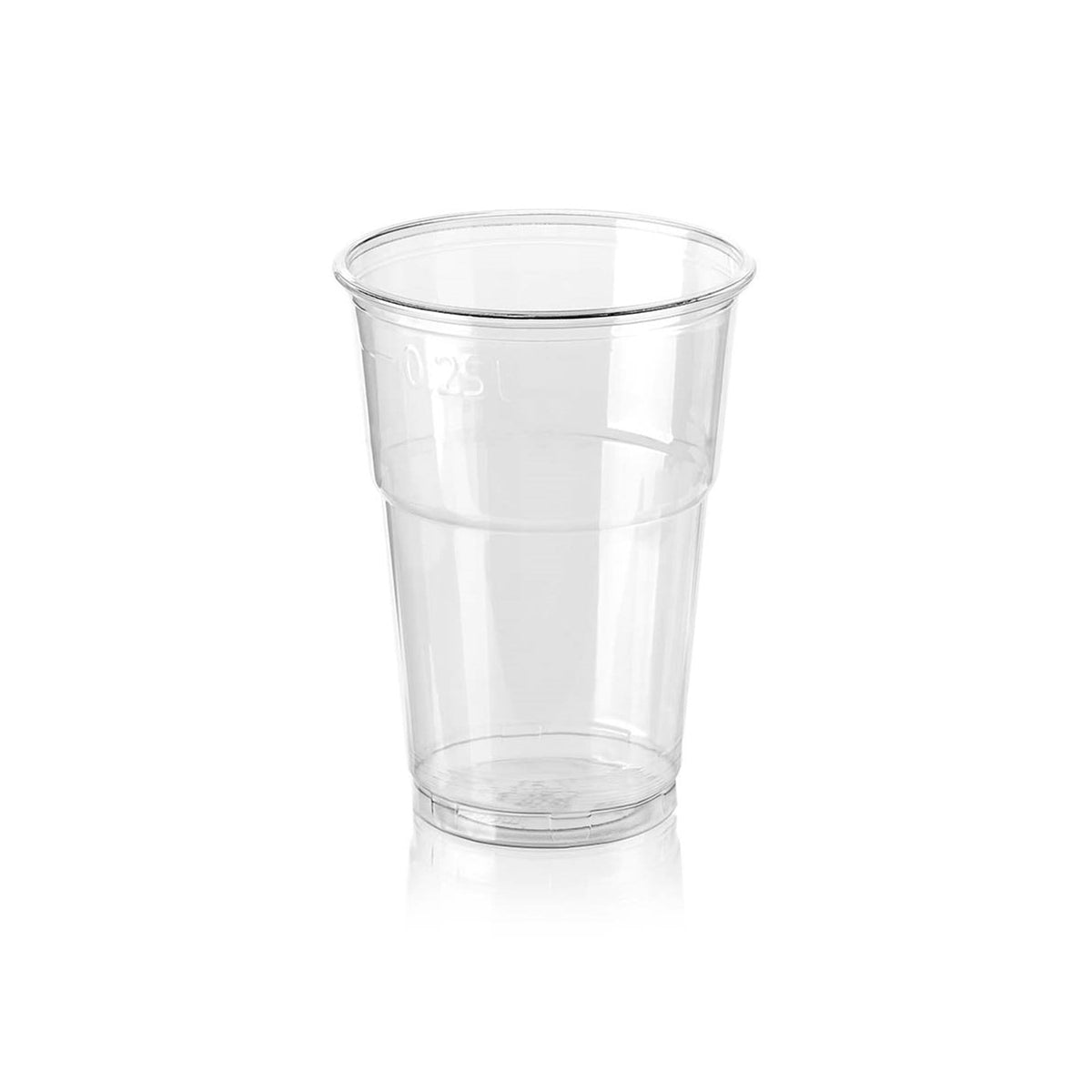 Muovilasi 250ml rPET-muovi Ø78mm (1250kpl/ltk)