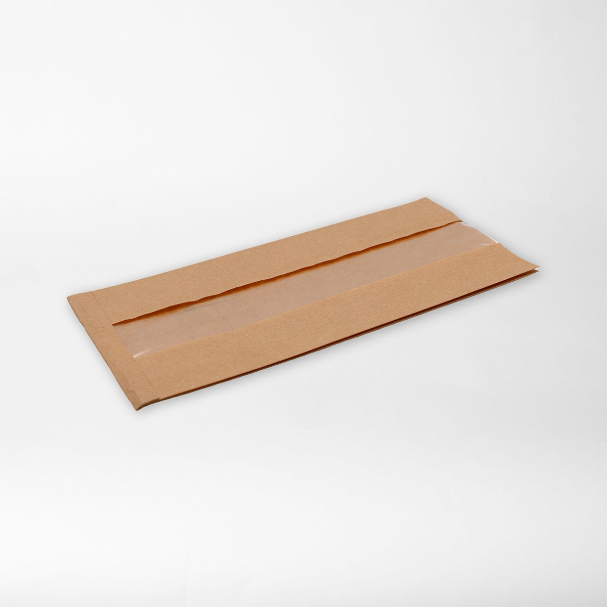 Sealable grill bag with window, brown, 150x60x300mm (500pcs/box)