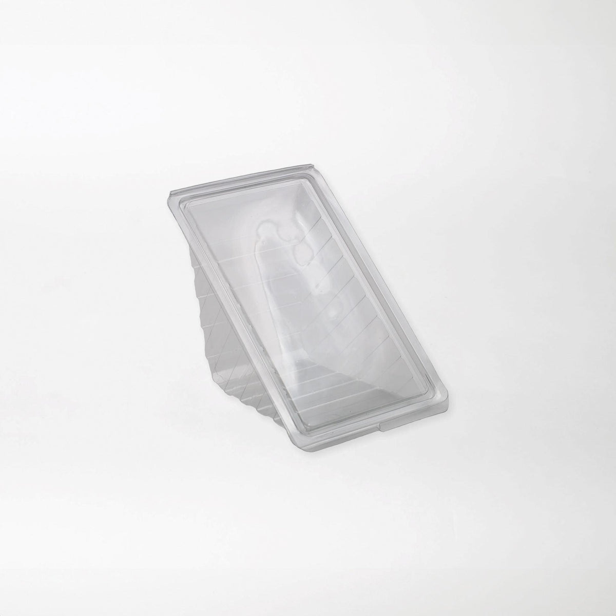 Snacky kolmioleipärasia saranakannella kirkas 185x110x85mm rPET-muovi - Kuatro