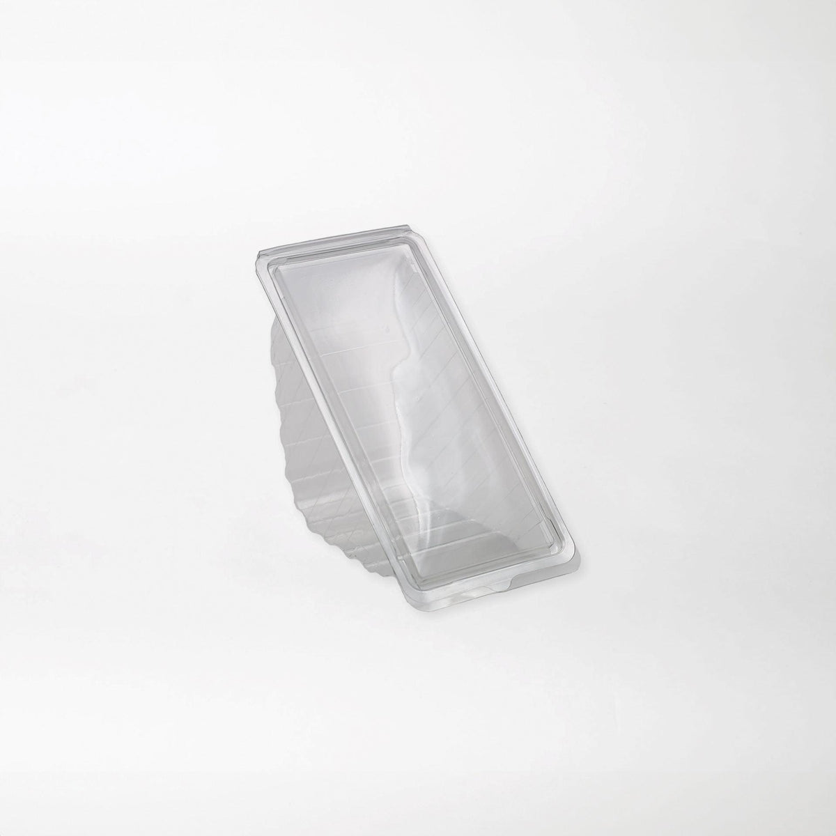 Snacky kolmioleipärasia saranakannella kirkas 185x90x85mm rPET-muovi - Kuatro