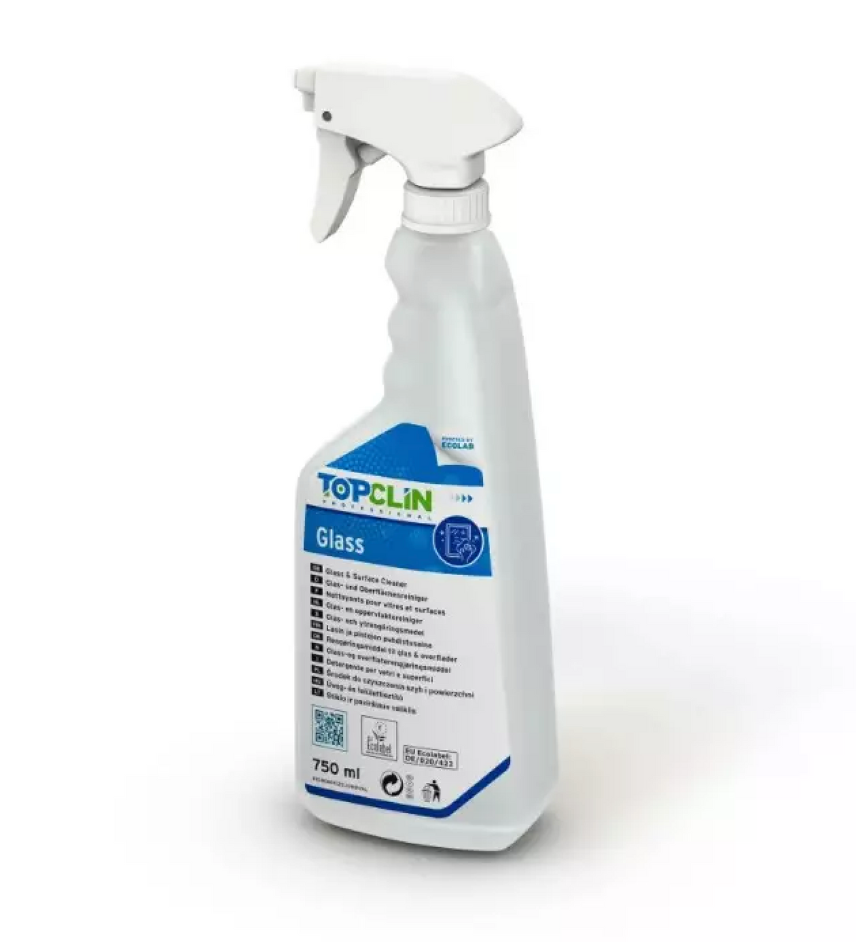 Ecolab Topclin glass lasinpuhdistusaine 750ml (6kpl/ltk)