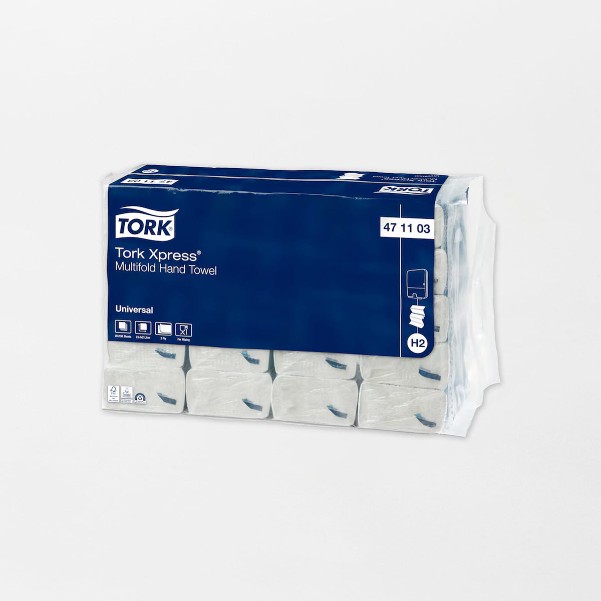 Tork Xpress® Multifold käsipyyhe H2 valkoinen (3800kpl/sk)