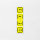 Aletarra -30% 25x25mm keltainen (1000kpl/rll)