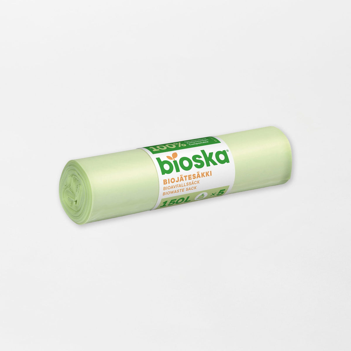 Bioska biojätesäkki 150l (5kpl/rll, 20rll/ltk)