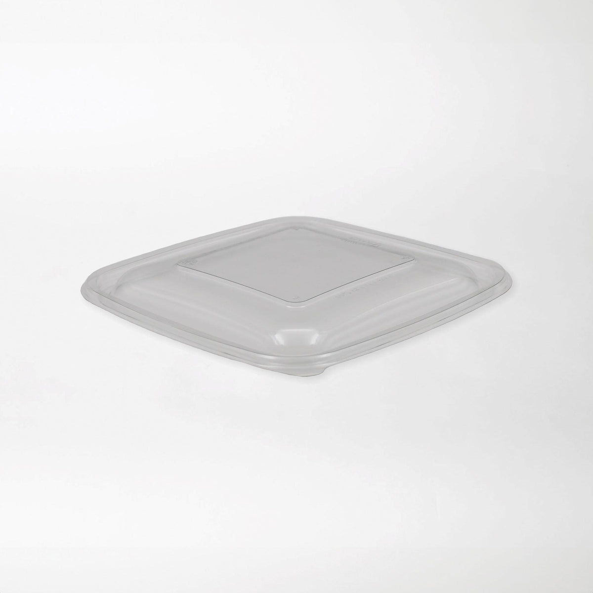 Dishy neliskanttisen rasian kansi läpinäkyvä 500-1500ml rPET (190x190mm) - Kuatro