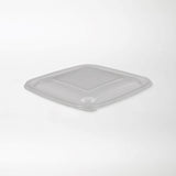 Dishy neliskanttisen rasian kansi läpinäkyvä 500-1500ml rPET (190x190mm) - Kuatro