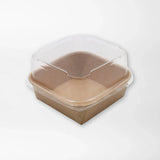QUAD-kartonkikulhon PET-kansi 600ml (300kpl/ltk)