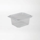 Recty neliskanttinen saranakansirasia kirkas 375ml rPET - Kuatro