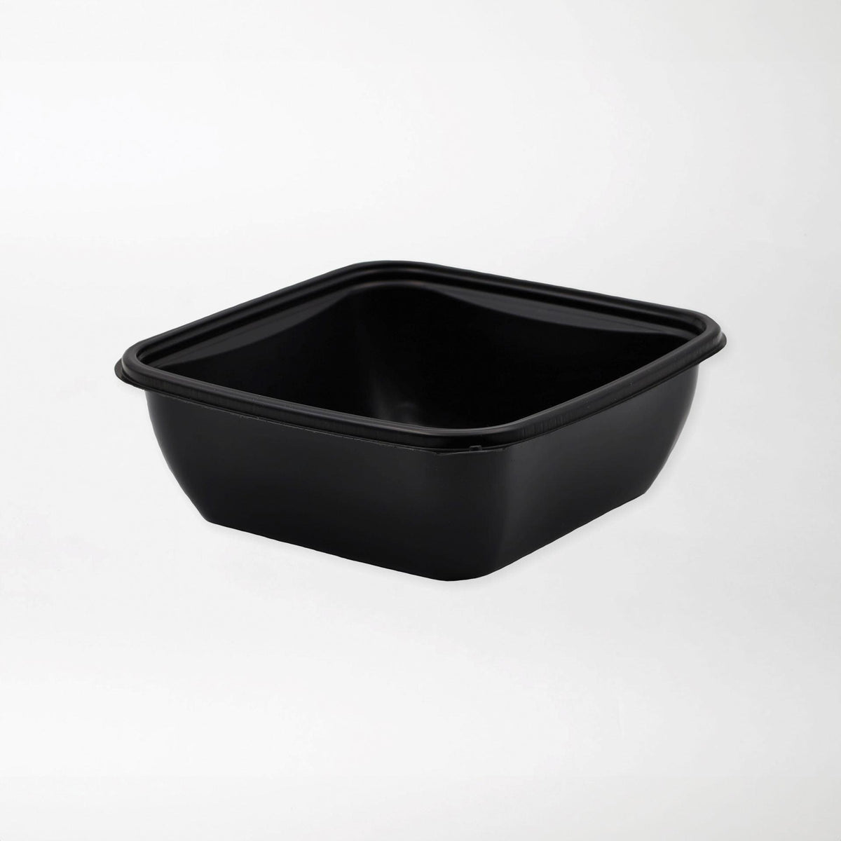 Rosty neliskanttisen rasian pohja musta 750ml PP-muovi (160x160x60mm) - Kuatro