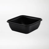 Rosty neliskanttisen rasian pohja musta 750ml PP-muovi (160x160x60mm) - Kuatro