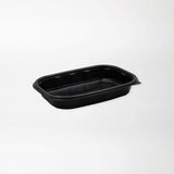 Rosty ruokarasian pohja musta 500ml (217x152x57mm) PP-muovi - Kuatro