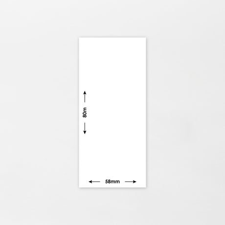 Vaakaetiketti linerless 58mm x 80m (30rll/ltk)